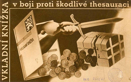  Obálka sešitku propagujícího Poštovní spořitelnu (autor Albert Jonáš)