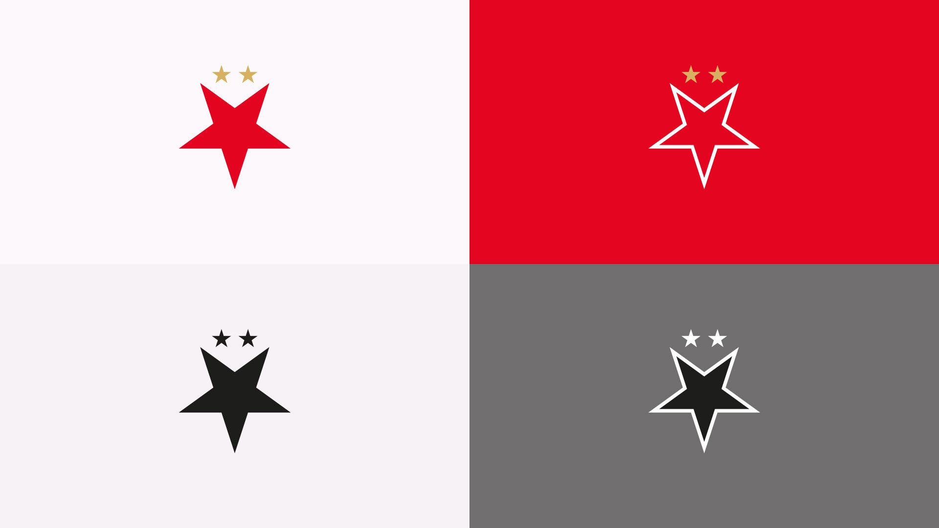 SK Slavia Praha Logo/Crest Redesign Mono