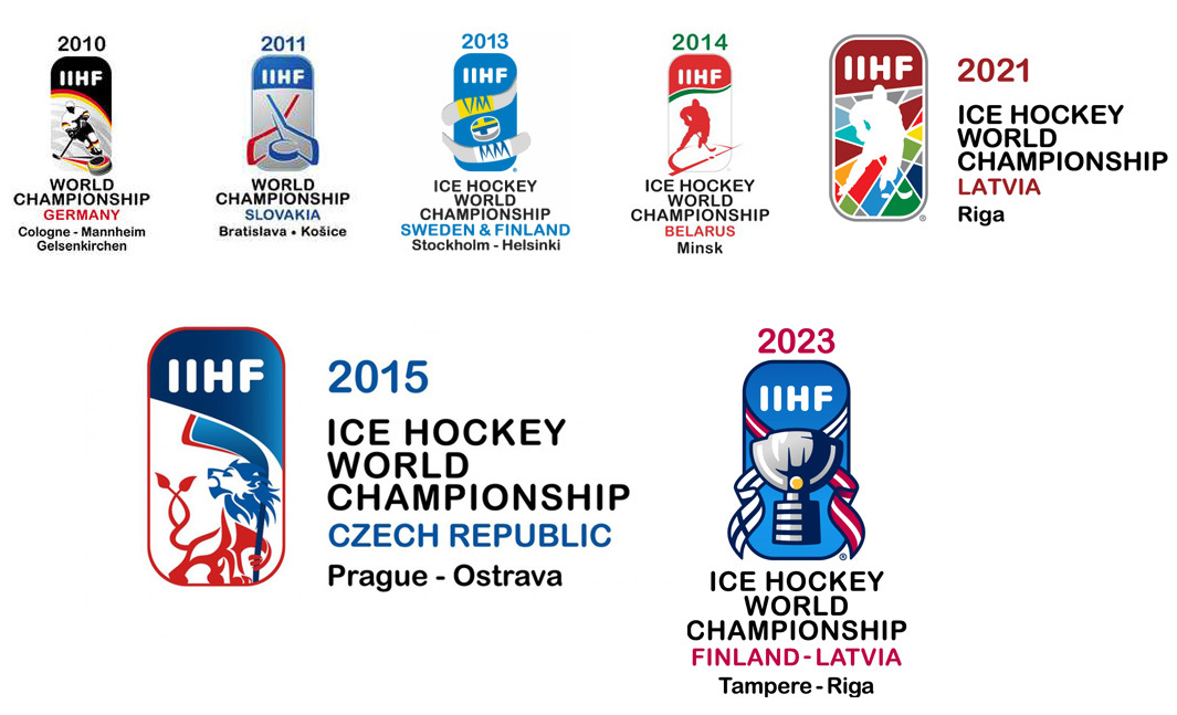 Logo pro hokejové MS 2024 v Česku „pukotikon“ / logo / Font